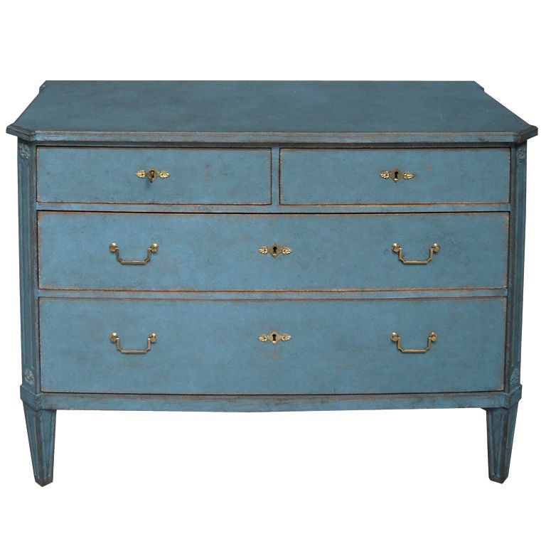 Swedish Commode in Blue Paint