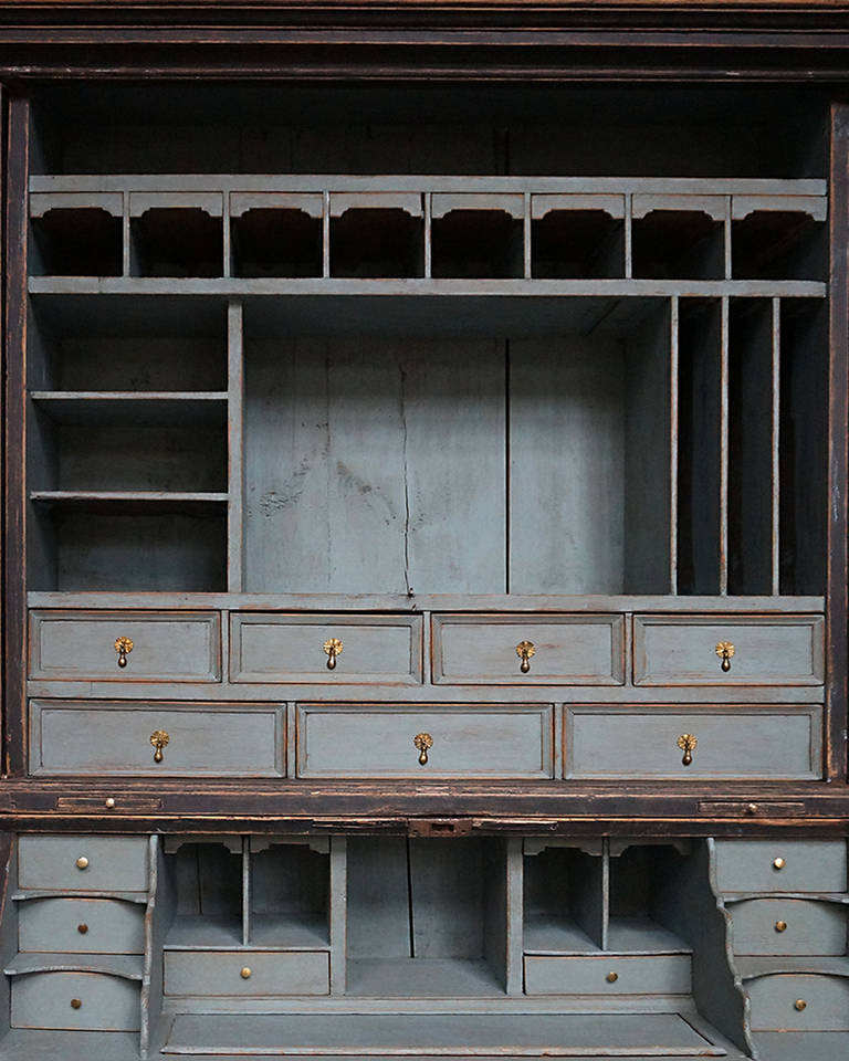 Swedish Exceptional Baroque Secretary with Fitted Interior