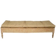 Antique Period Gustavian Divan in Original Paint