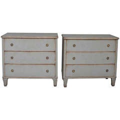 Pair of Period Swedish Country Chests of Drawers