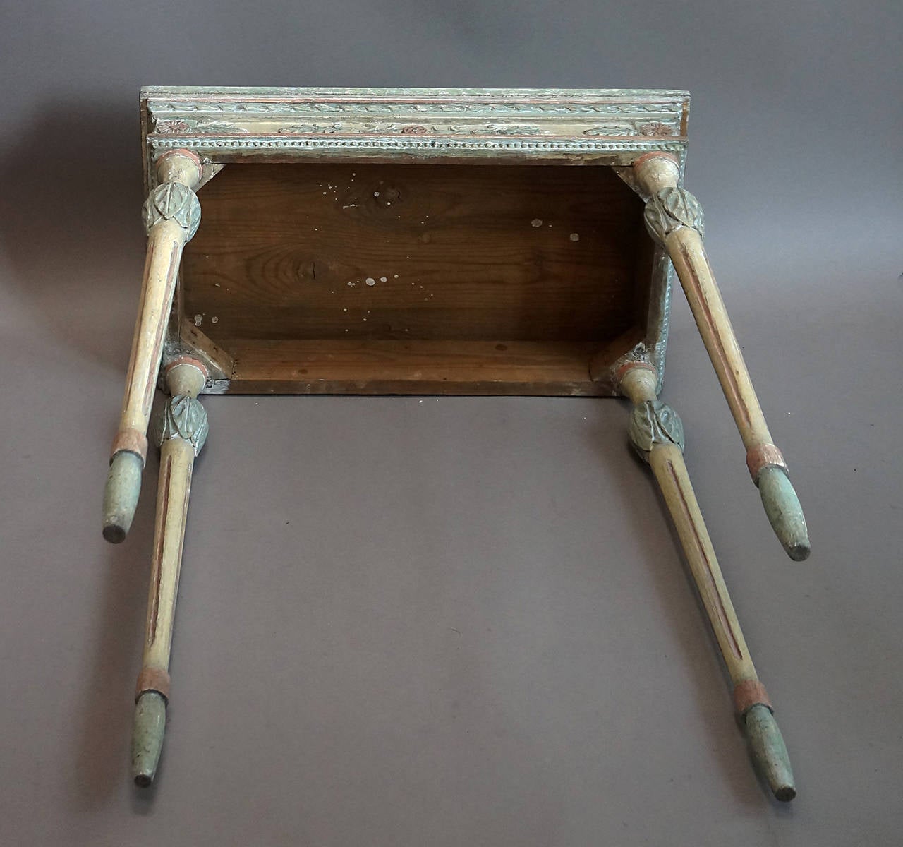 Wood Period Neoclassical Console Table For Sale