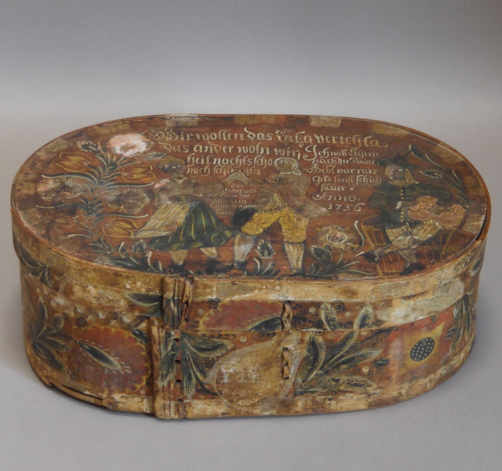 Early German Painted Box