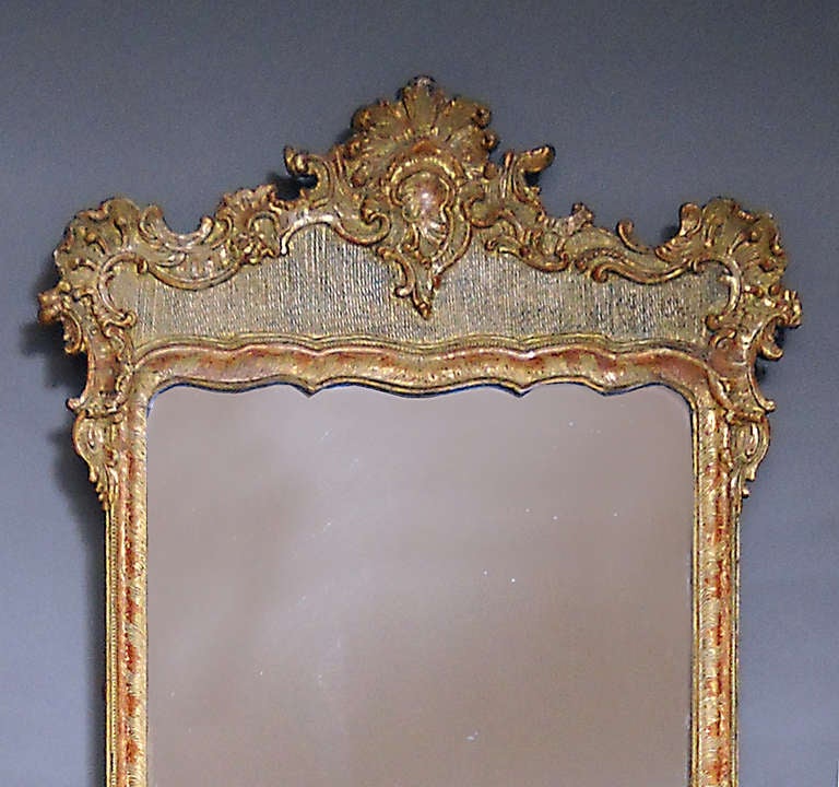 Baroque Danish Rococo Mirror