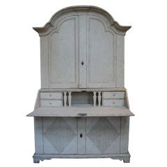 Antique Early Värmland Secretary in Two Parts