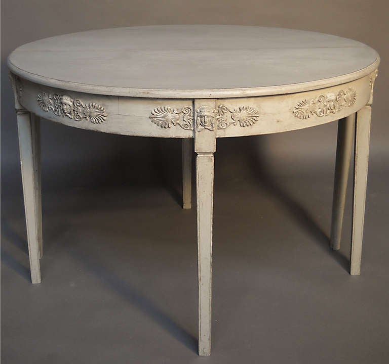 Pair of Neoclassical Demilune Tables