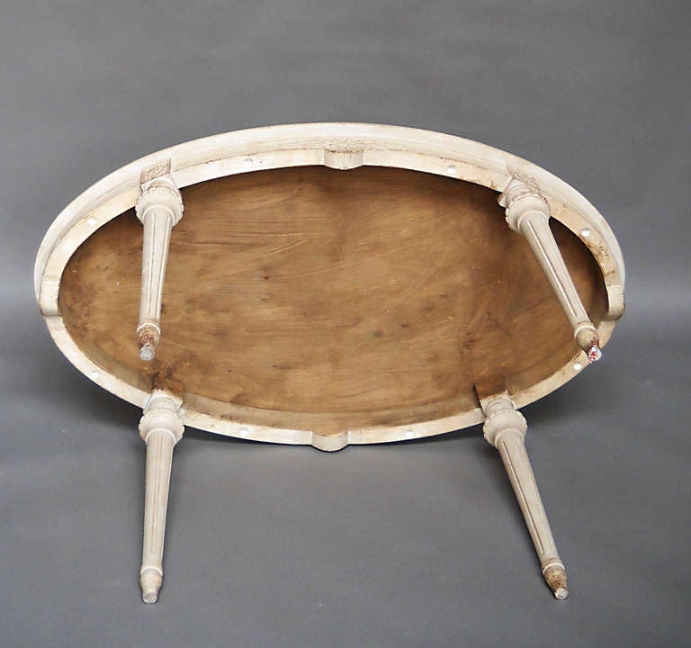 Pine Gustavian Style Oval Table