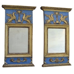 Pair of Signed Gustavian Mirrors