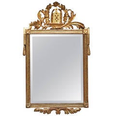 Early Gilded Danish Mirror