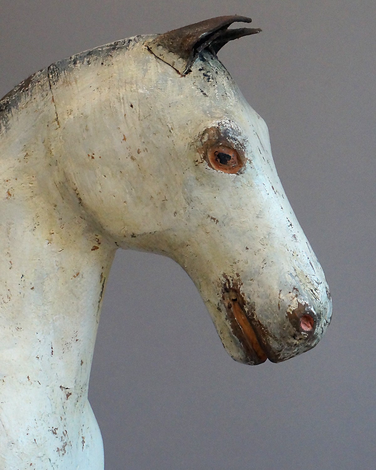 Folk Art Large Swedish Horse Sculpture For Sale