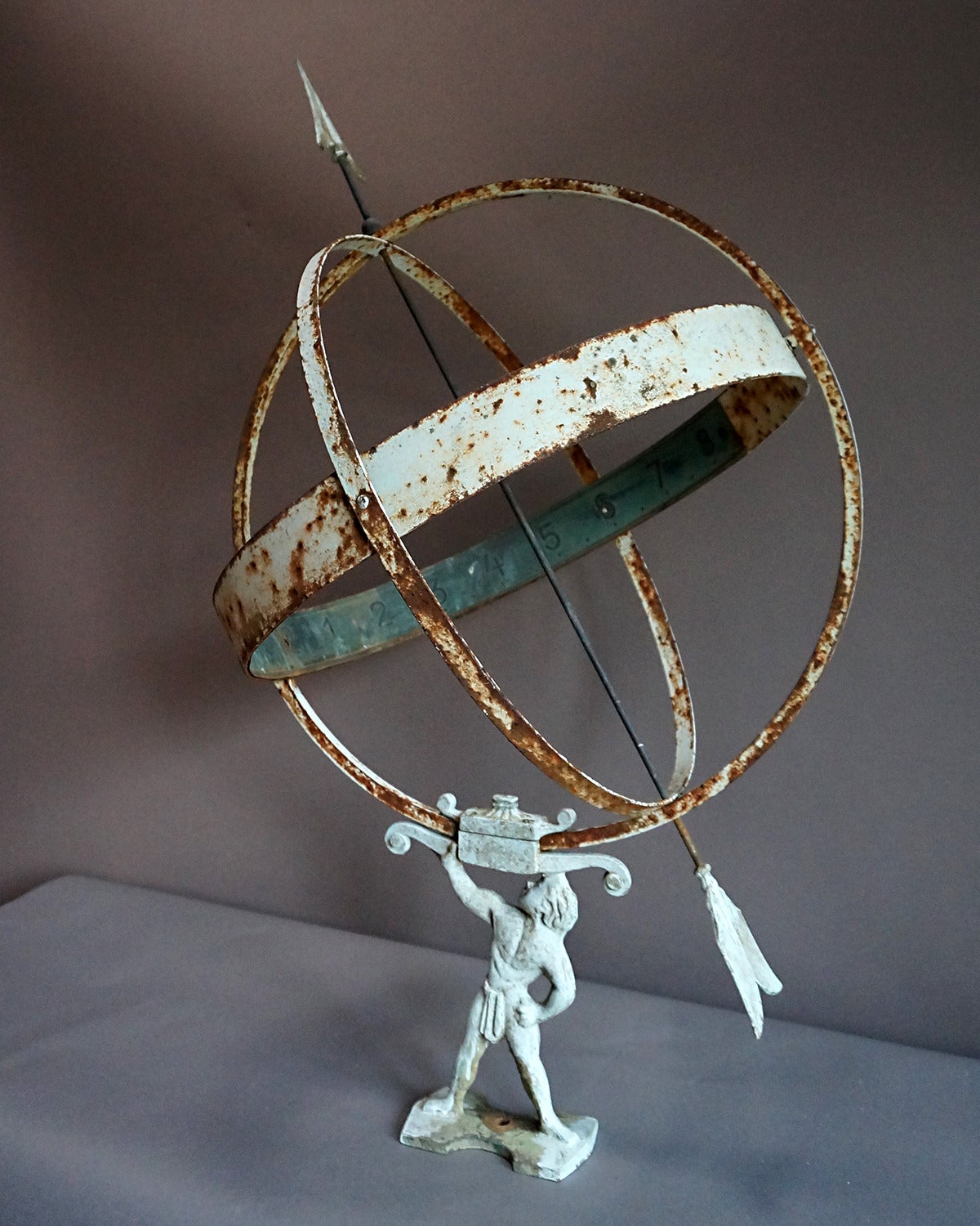 Swedish Armillary Sundial with Three Rings For Sale