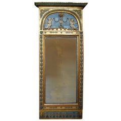 Large Gustavian Mirror with Putti