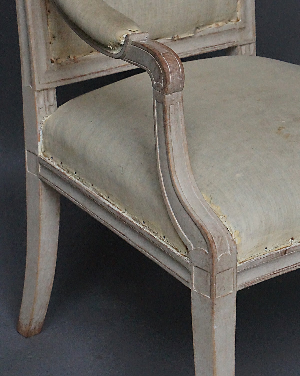 Pair of Gustavian Style Fauteuils In Excellent Condition In Sheffield, MA