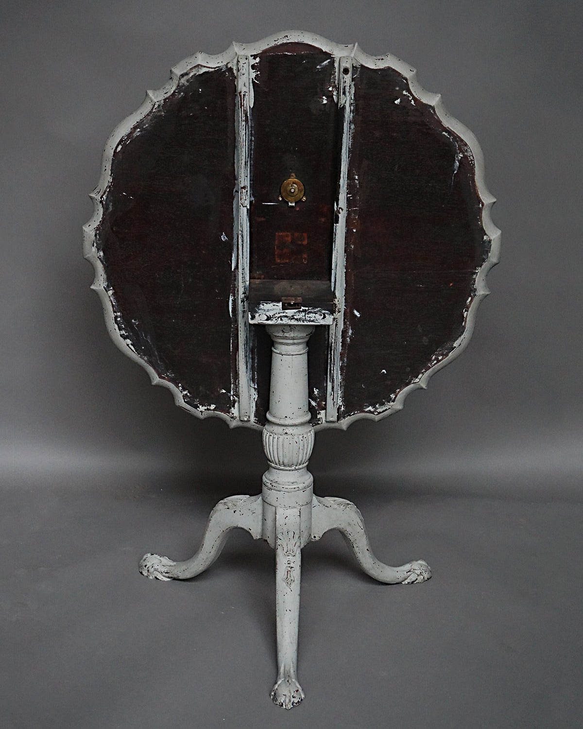 19th Century Tilt-Top Table with Pie Crust Edge For Sale