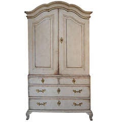 Antique Rococo Two Part Cabinet