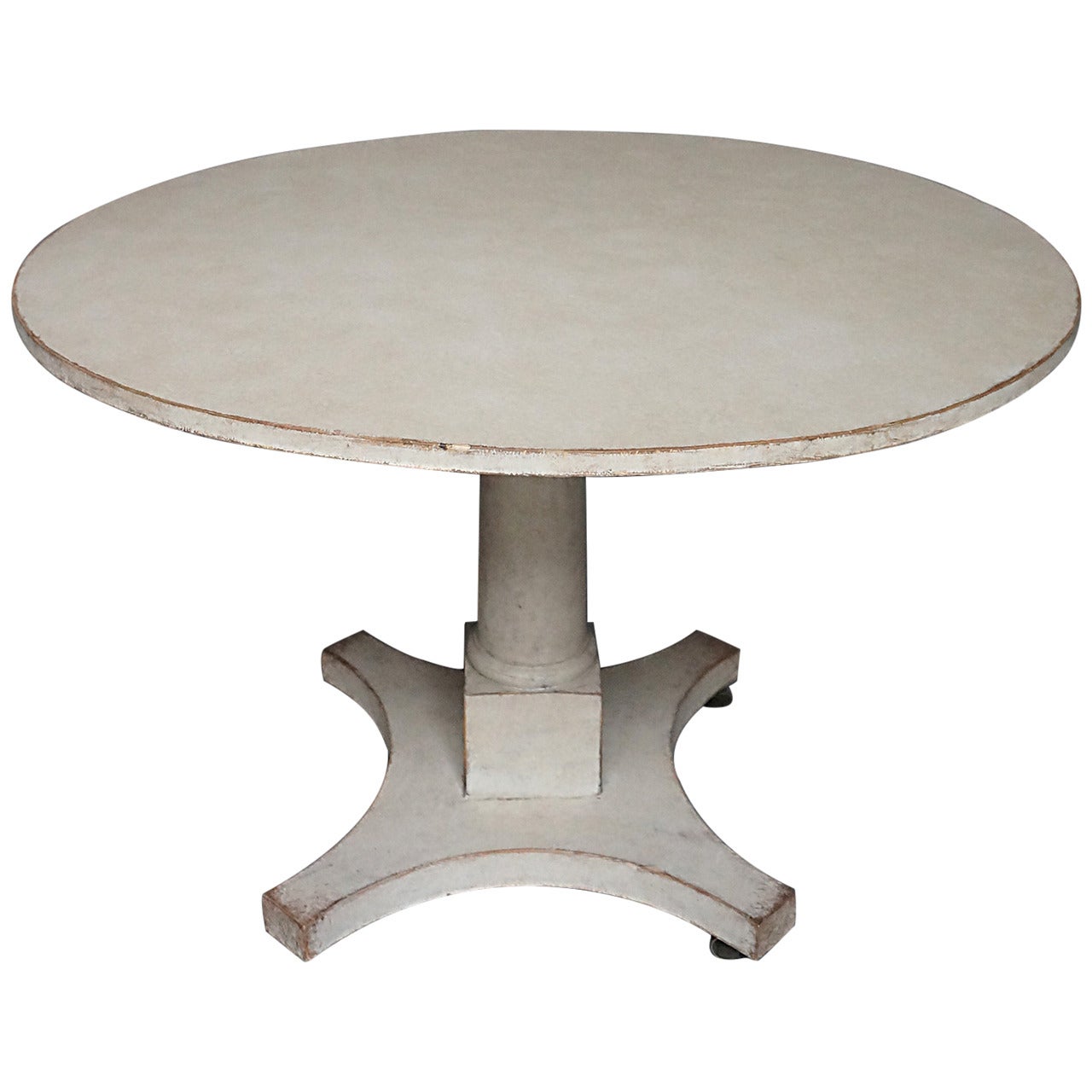 Pedestal Dining Table on Saltire Base
