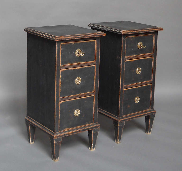Pair of Swedish Bedside Commodes