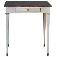Side Table with Porphyry Painted Top