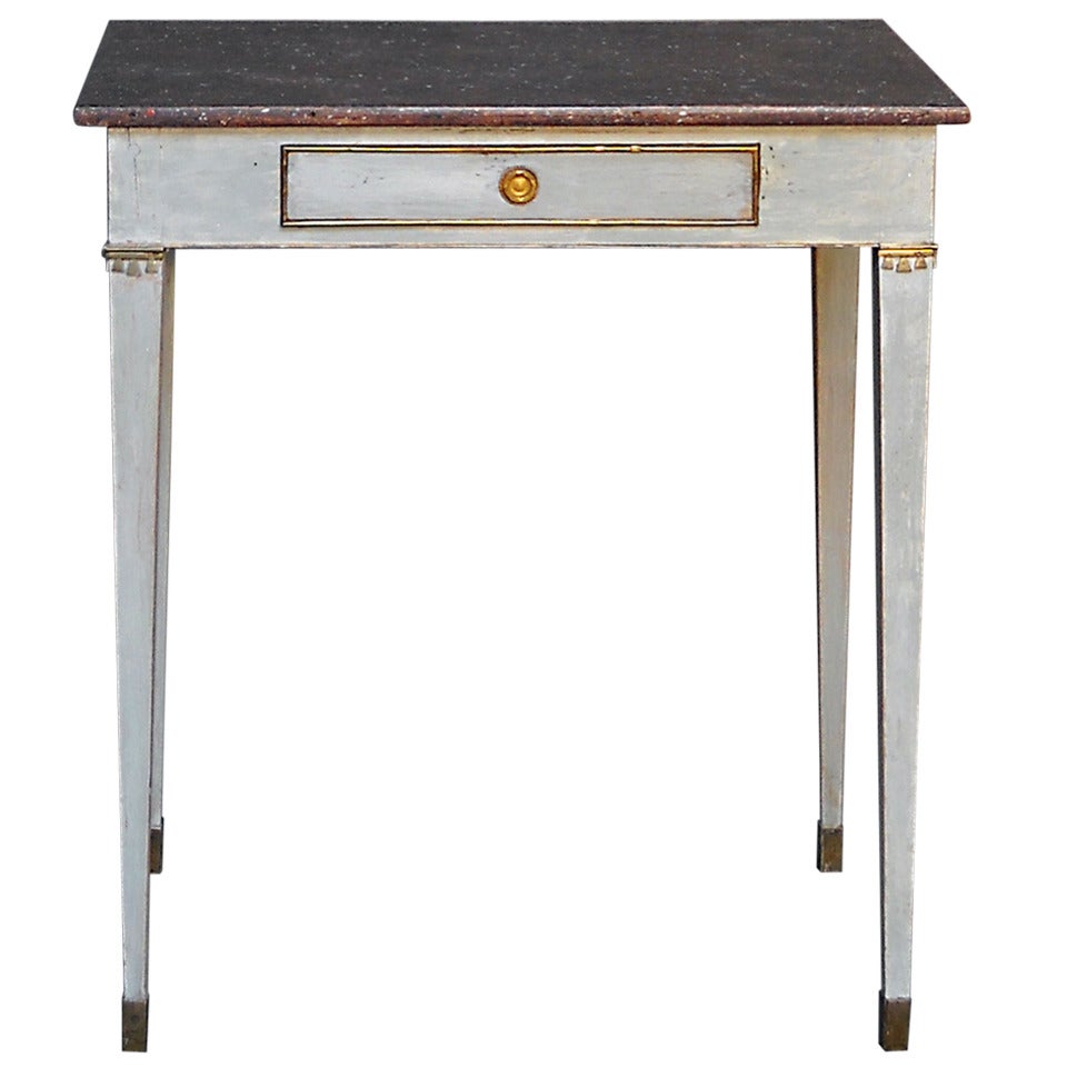 Side Table with Porphyry Painted Top