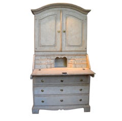Antique Swedish Secretary in Two Parts