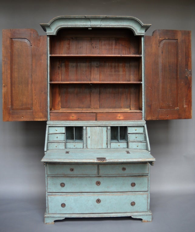 Early Swedish Secretary in Blue Paint 1