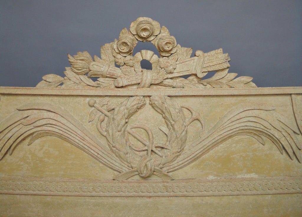 Period Gustavian Sofa with Carved Detail