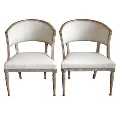 Pair of Armchairs in the Late Gustavian Style