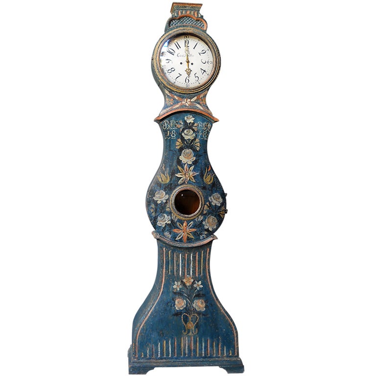 Swedish Tall Case Clock by Carl Nilsson