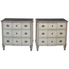 Pair of Gustavian Style Chests of Drawers