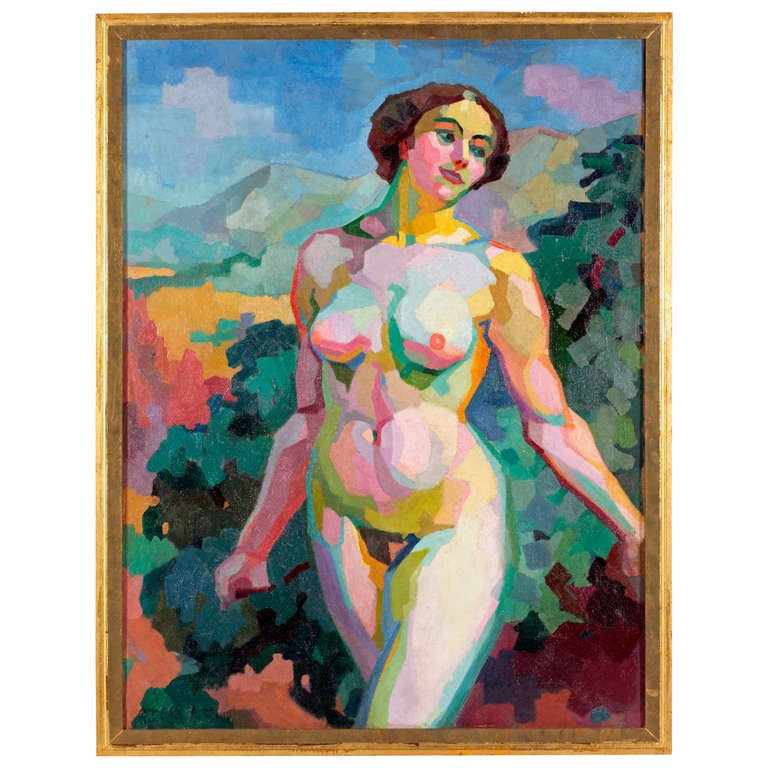 A Cubist Female Nude by George-Henri Tribout circa 1911