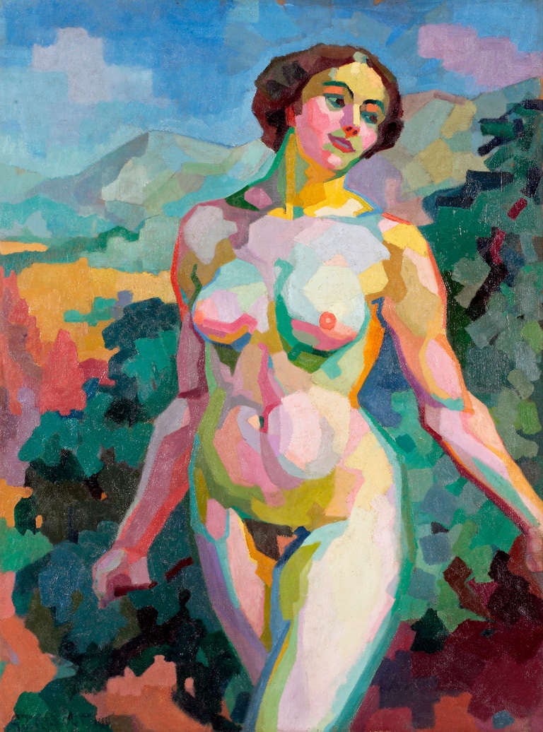 Français Un nu féminin cubiste par George-Henri Tribout vers 1911 en vente