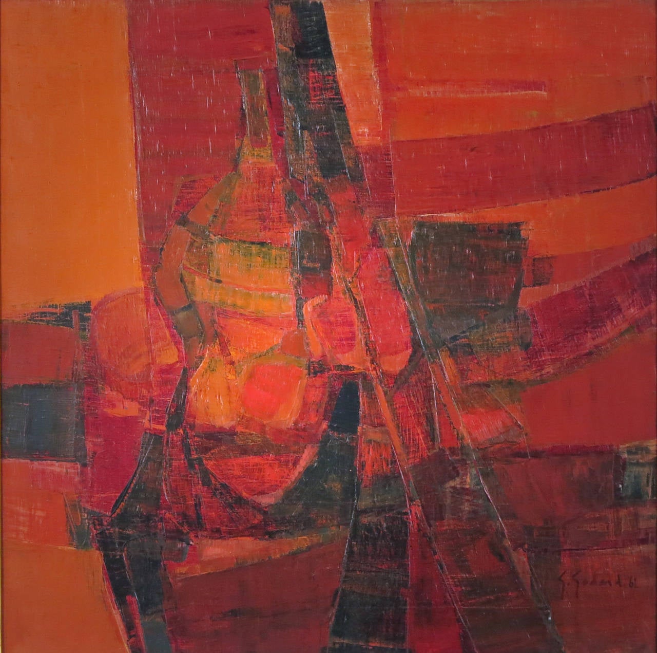 French Nature Morte Rouge by Gabriel Godard