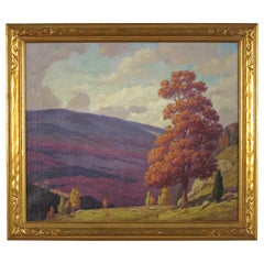 Antique Blue Ridge Mountains, Virginia Painting by Andrew Thomas Schwartz
