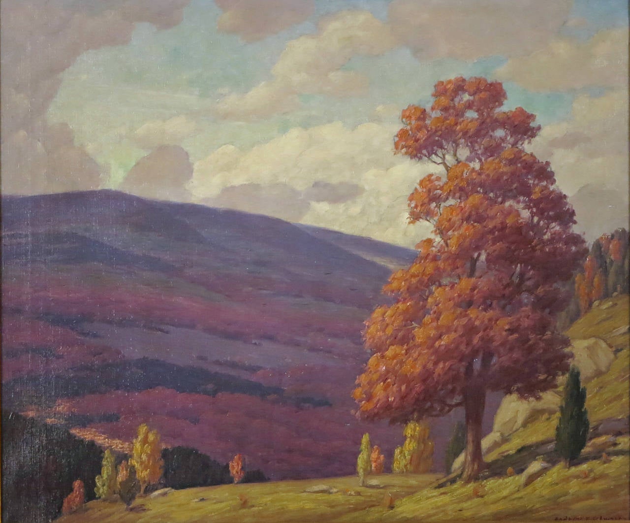 Blue Ridge Mountains, Virginia Painting by Andrew Thomas Schwartz For