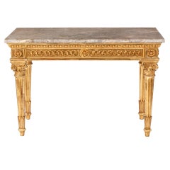 An Important Neoclassical Giltwood Console Florence, Italy 9