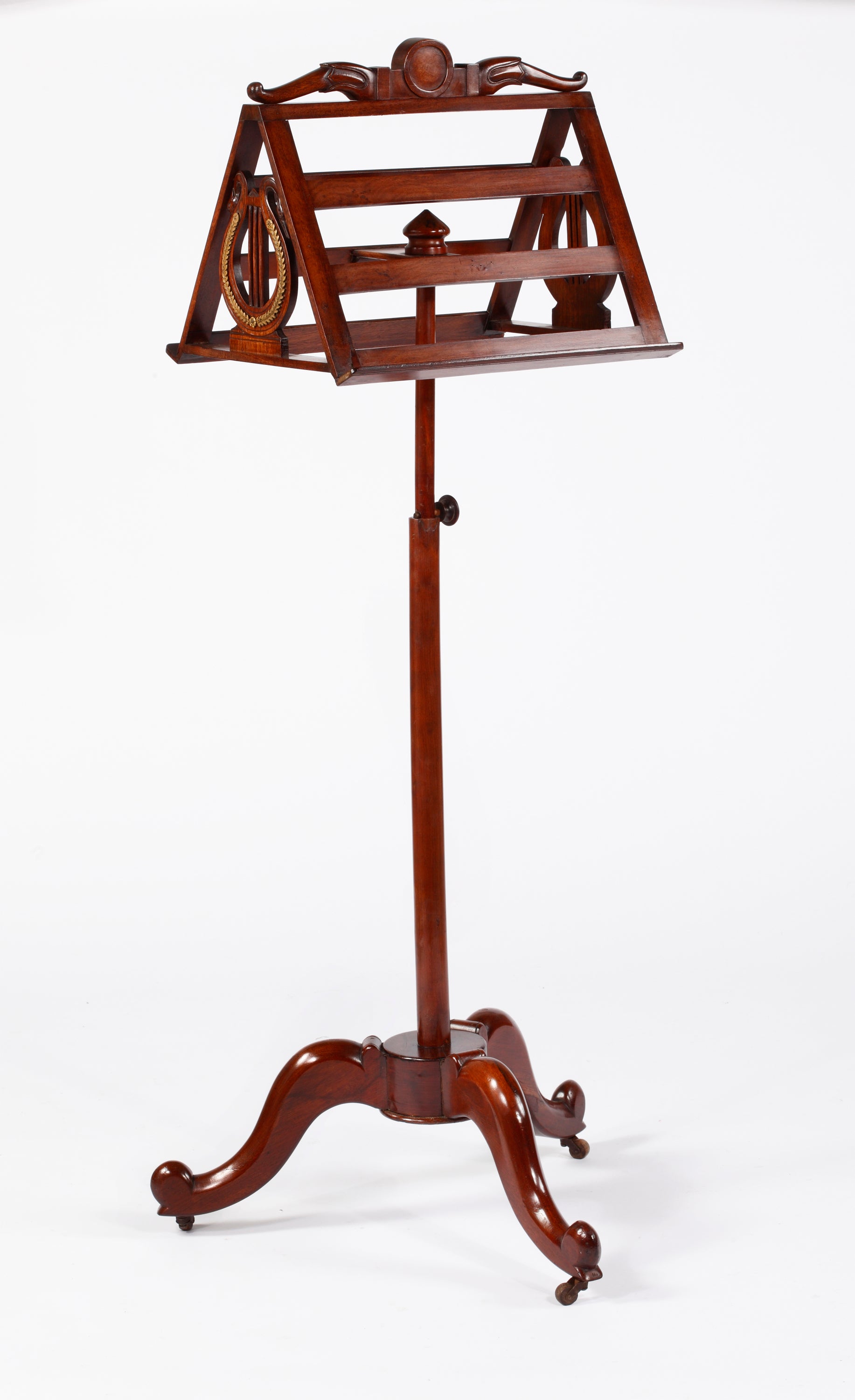 A Fine French Empire Mahogany Music Stand For Sale