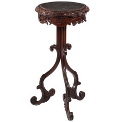 An American Carved Walnut Stand 11