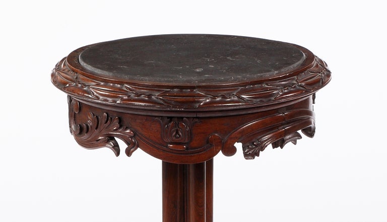 An American Carved Walnut Stand In Excellent Condition For Sale In Sheffield, MA