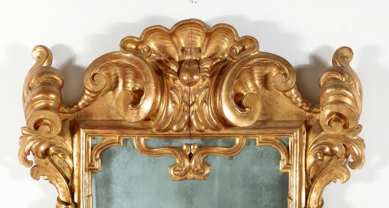 Italian An Important Giltwood Mirror, Parma, Italy For Sale