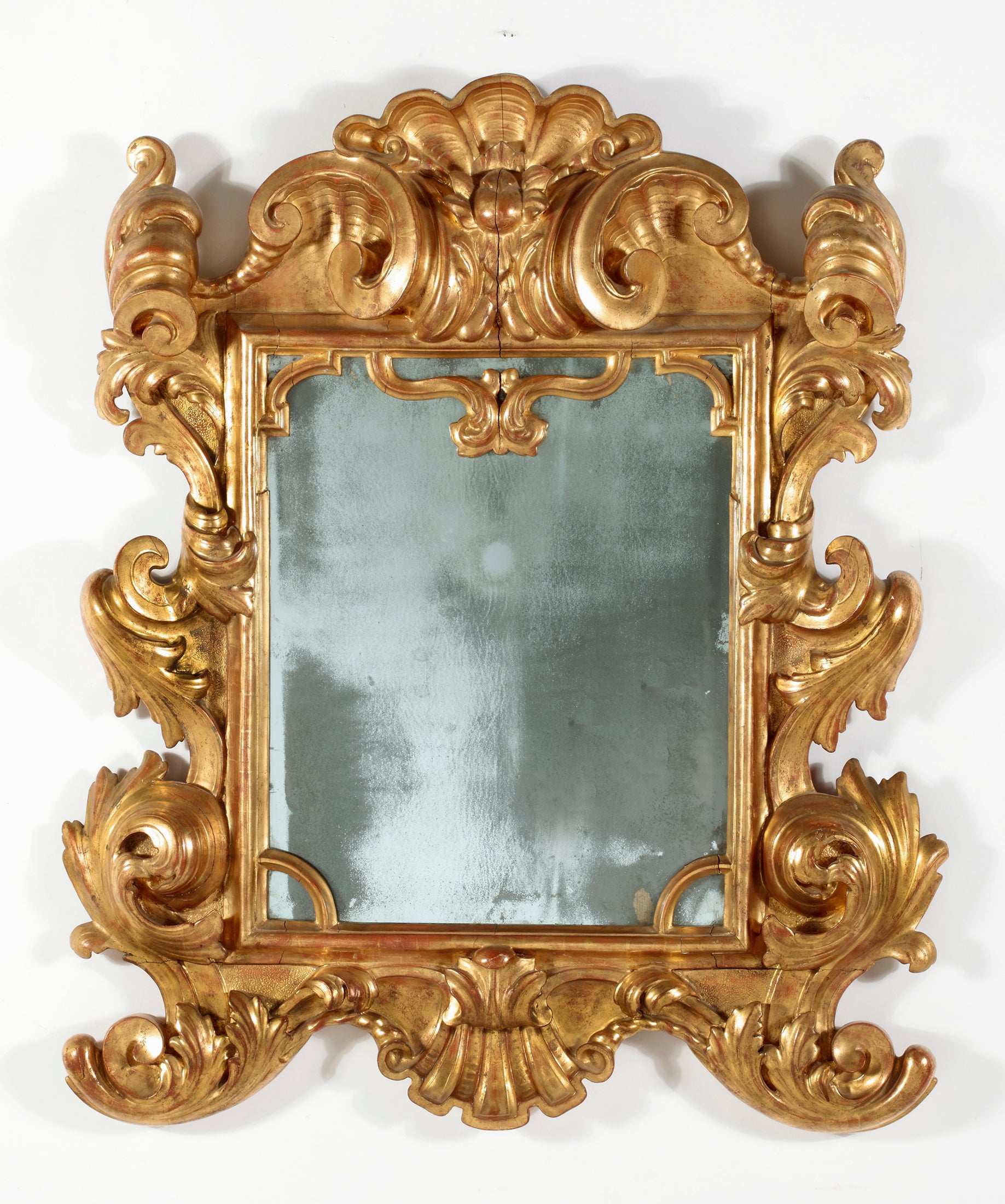 An Important Giltwood Mirror, Parma, Italy For Sale