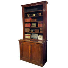 A Fine George III Mahogany Cabinet/Bookcase, Circa 1800