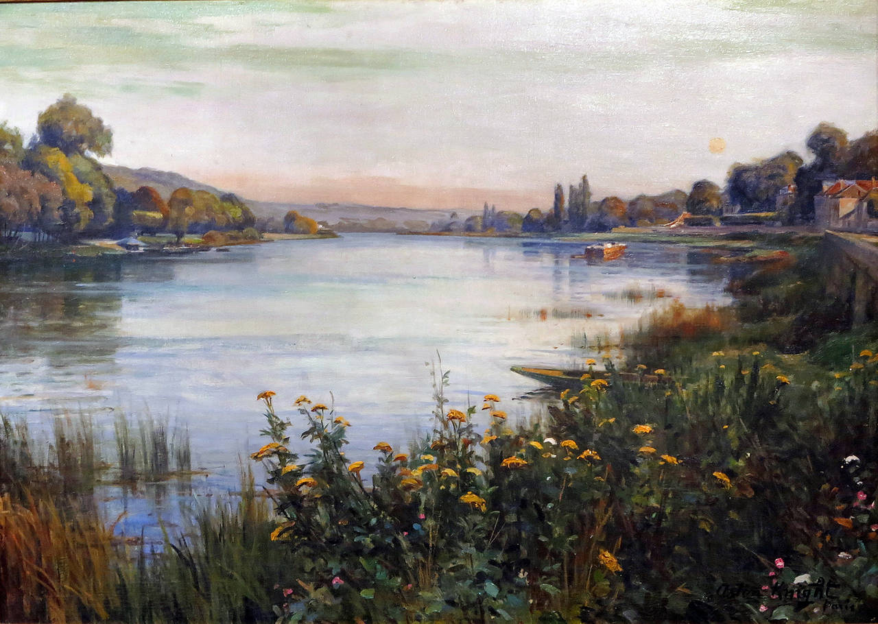 Louis Aston Knight
New York/California/France, 1873-1948 
La Seine Près de Paris

Oil on canvas
signed lower right 