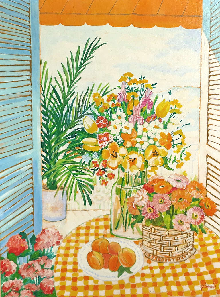 Scottish Still Life at the Window by William Grimaud