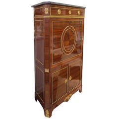 Louis XVI Ormolu-Mounted Kingwood and Tulipwood Secretaire Abattant, M.Ohneberg