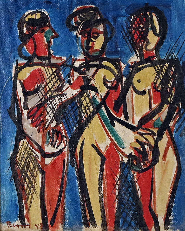 Mid-Century Modern Three Figures by Ben Benn