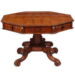 A Rare & Unusual Gothic Revival Revolving Rent Table