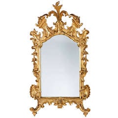 An Italian Venetian Giltwood Mirror, 18th Century