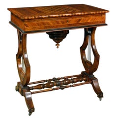 A Regency Inlaid Mahogany Games Table