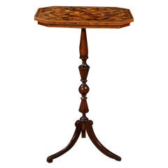 A Fine Regency Cube Design Inlaid Stand