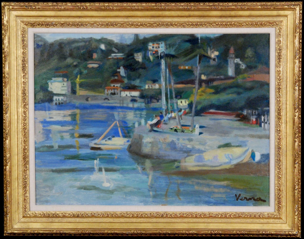 Oil on canvas

21 ½ by 29 in. W/frame 28 ½ by 36 in.

	Paris, France, June 7, 1900 - Ascona, Switzerland, November 30, 1975. 

During the early 1920's the artist studied at a number of studios in Paris including André Lurcat, André Lhote,