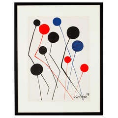 "Ballons" d'Alexander Calder:: lithographie couleur